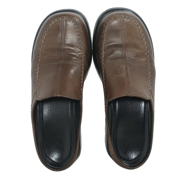 Dansko Brown Leather Mule Clogs Women’s Size 39 - Picture 4 of 8
